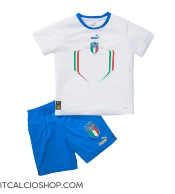 Italia Seconda Maglia Bambino 2022 Manica Corta (+ Pantaloni corti)